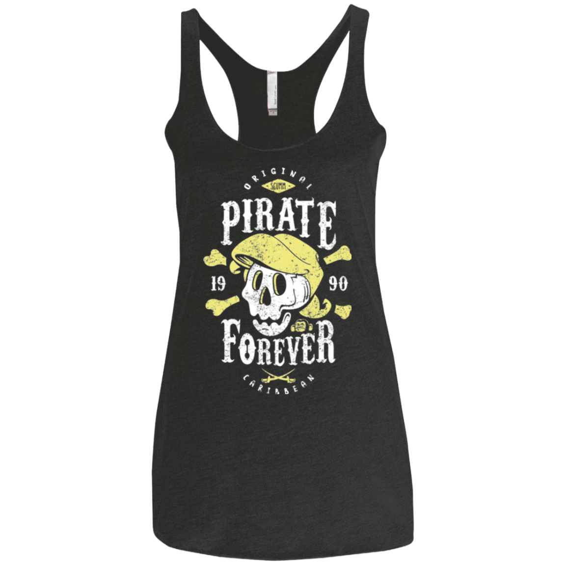 T-Shirts Vintage Black / X-Small Pirate Forever Women's Triblend Racerback Tank