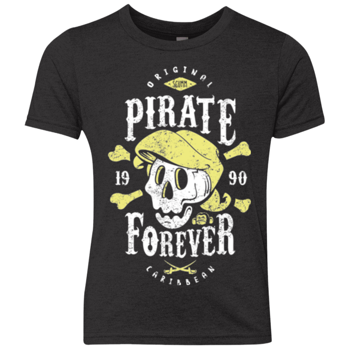 T-Shirts Vintage Black / YXS Pirate Forever Youth Triblend T-Shirt