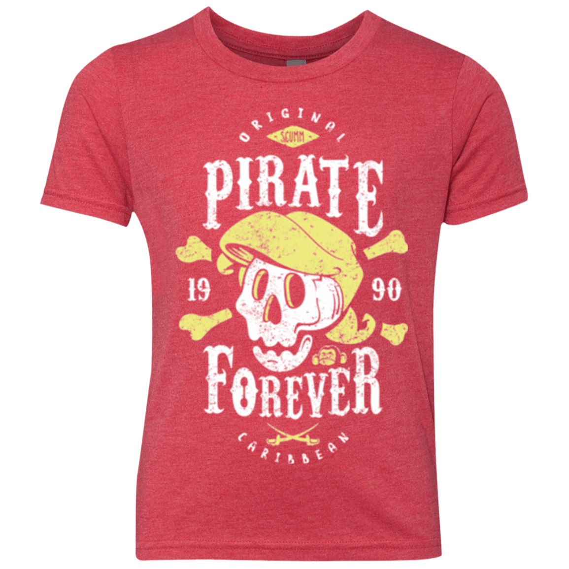 T-Shirts Vintage Red / YXS Pirate Forever Youth Triblend T-Shirt