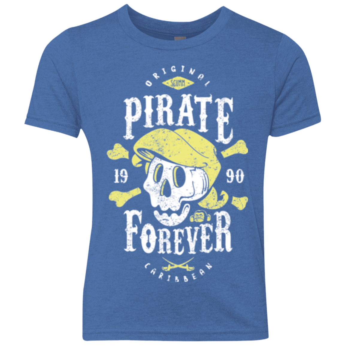 T-Shirts Vintage Royal / YXS Pirate Forever Youth Triblend T-Shirt