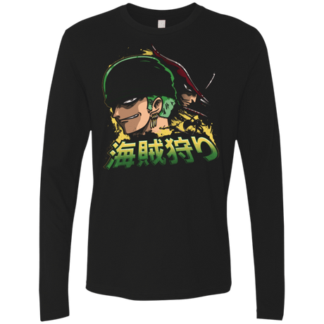 T-Shirts Black / Small Pirate Hunter (3) Men's Premium Long Sleeve