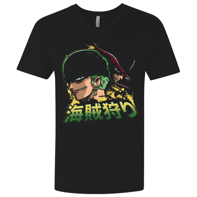 T-Shirts Black / X-Small Pirate Hunter (3) Men's Premium V-Neck