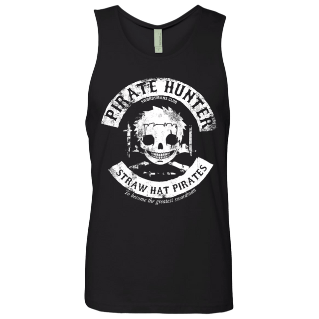 T-Shirts Black / S Pirate Hunter Skull Men's Premium Tank Top