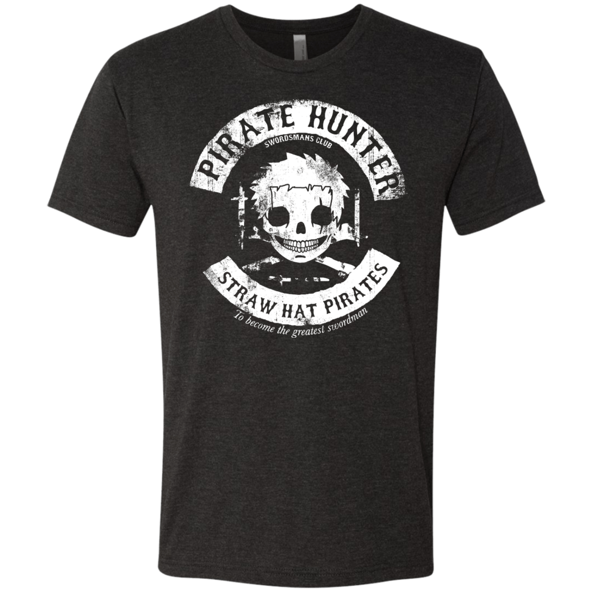 T-Shirts Vintage Black / S Pirate Hunter Skull Men's Triblend T-Shirt