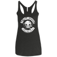 T-Shirts Vintage Black / X-Small Pirate Hunter Skull Women's Triblend Racerback Tank
