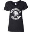 T-Shirts Black / S Pirate Hunter Skull Women's V-Neck T-Shirt