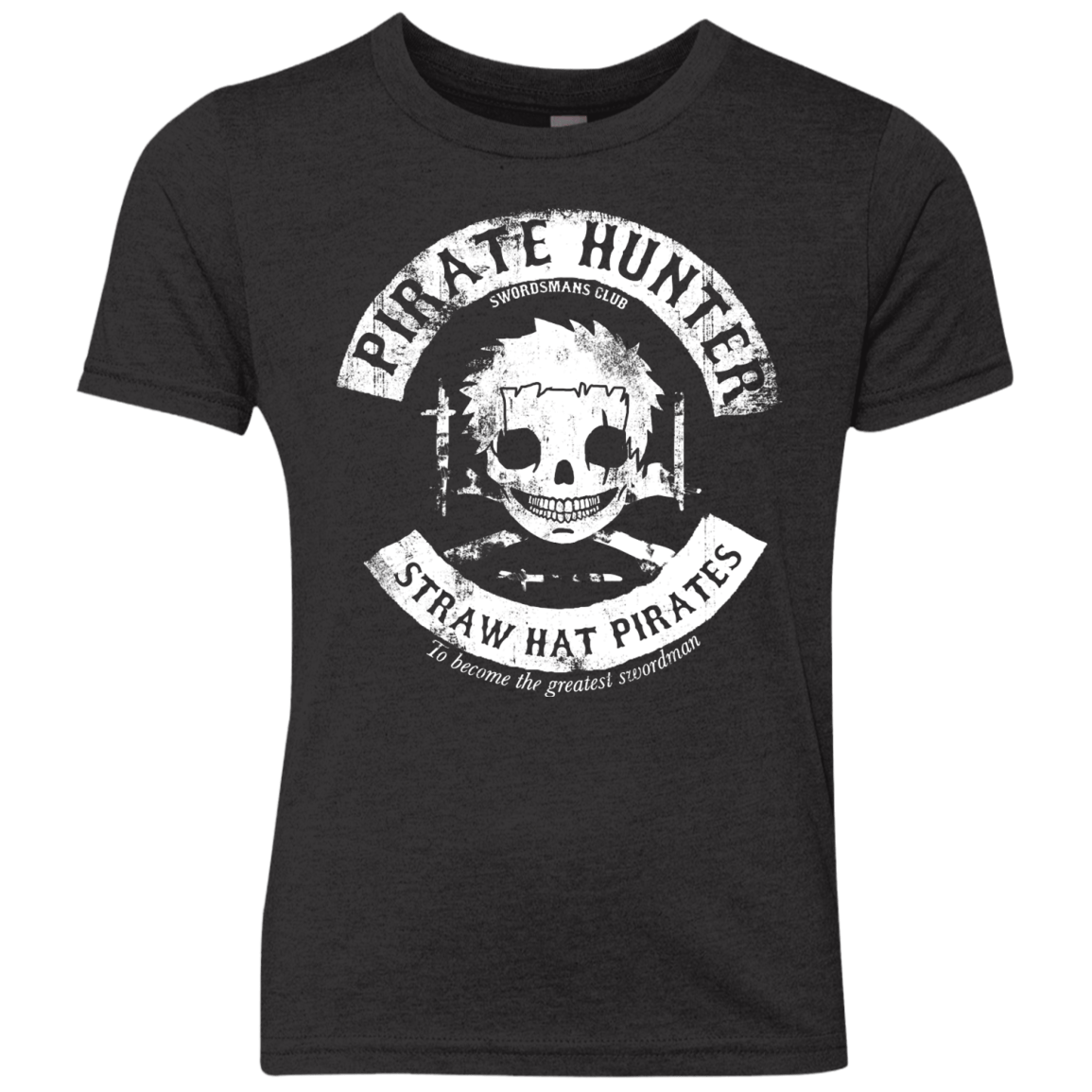T-Shirts Vintage Black / YXS Pirate Hunter Skull Youth Triblend T-Shirt