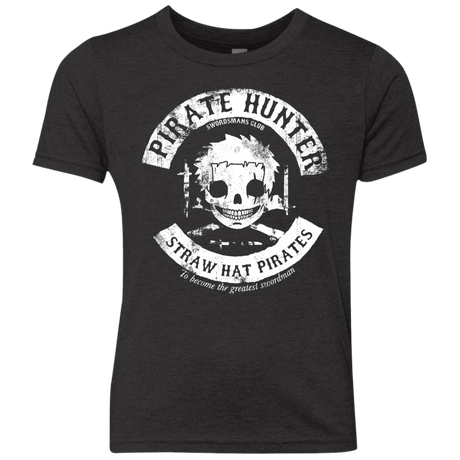 T-Shirts Vintage Black / YXS Pirate Hunter Skull Youth Triblend T-Shirt