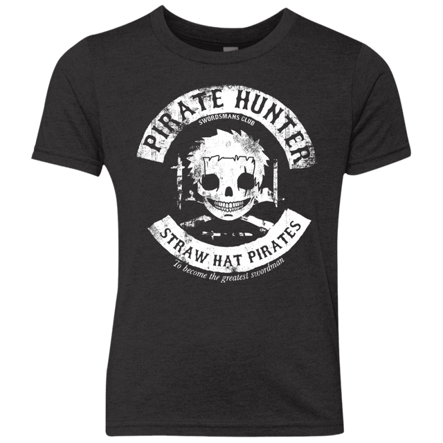 T-Shirts Vintage Black / YXS Pirate Hunter Skull Youth Triblend T-Shirt