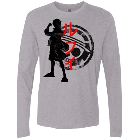 T-Shirts Heather Grey / Small Pirate King Men's Premium Long Sleeve