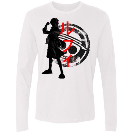 T-Shirts White / Small Pirate King Men's Premium Long Sleeve