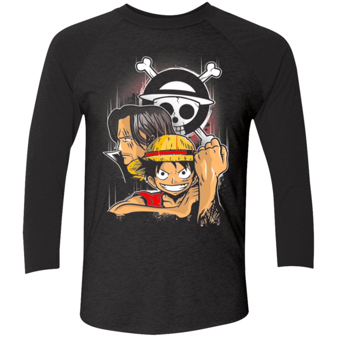 T-Shirts Vintage Black/Vintage Black / X-Small Pirate King Men's Triblend 3/4 Sleeve