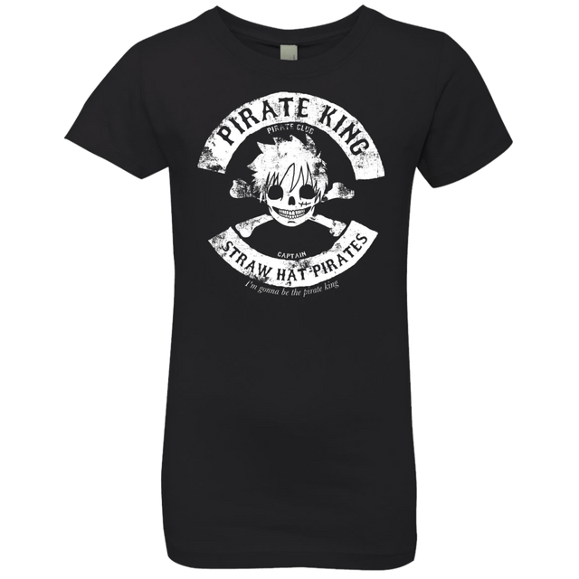 T-Shirts Black / YXS Pirate King Skull Girls Premium T-Shirt