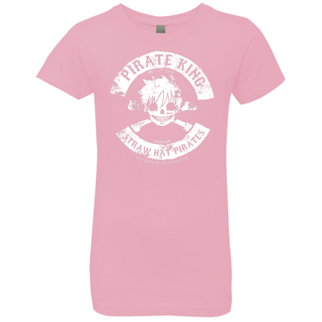 T-Shirts Light Pink / YXS Pirate King Skull Girls Premium T-Shirt