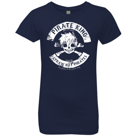 T-Shirts Midnight Navy / YXS Pirate King Skull Girls Premium T-Shirt