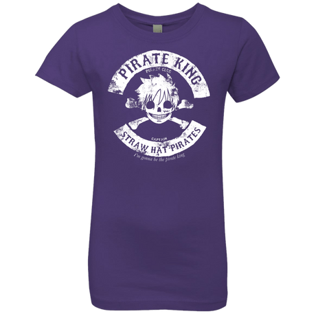 T-Shirts Purple Rush / YXS Pirate King Skull Girls Premium T-Shirt