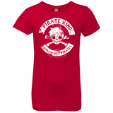 T-Shirts Red / YXS Pirate King Skull Girls Premium T-Shirt