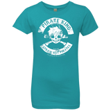 T-Shirts Tahiti Blue / YXS Pirate King Skull Girls Premium T-Shirt
