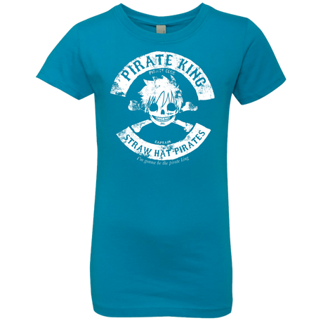 T-Shirts Turquoise / YXS Pirate King Skull Girls Premium T-Shirt