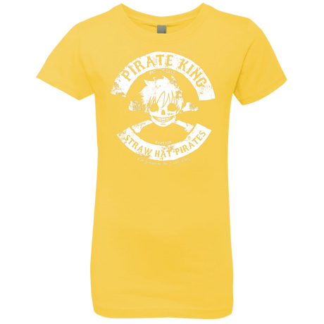 T-Shirts Vibrant Yellow / YXS Pirate King Skull Girls Premium T-Shirt
