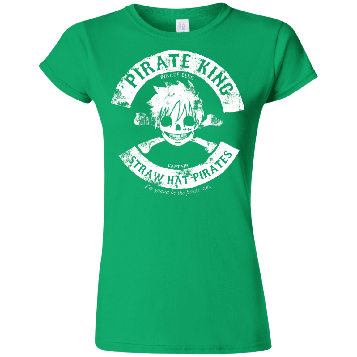 T-Shirts Irish Green / S Pirate King Skull Junior Slimmer-Fit T-Shirt