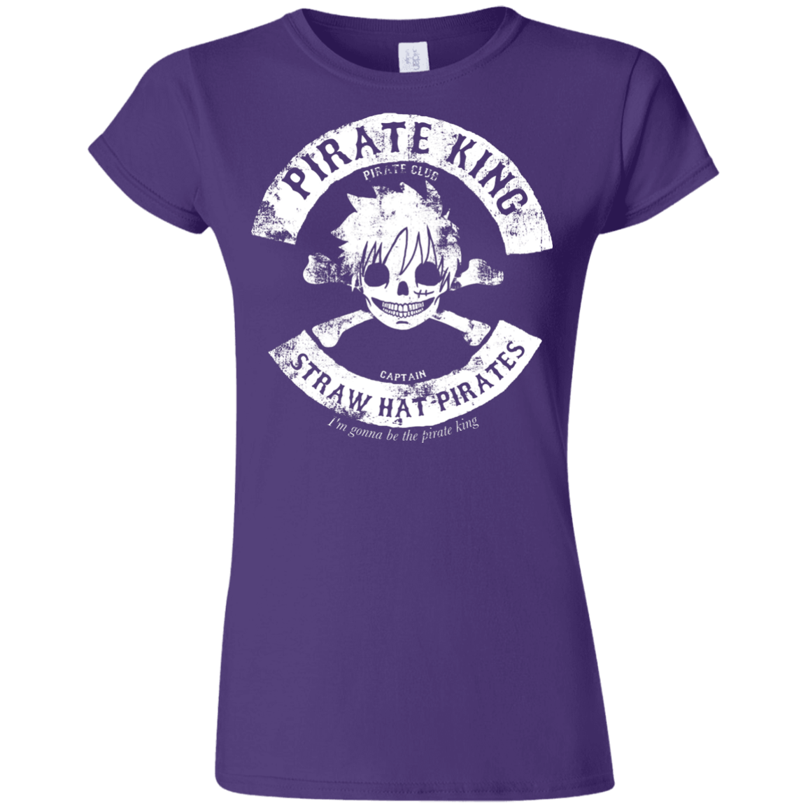 T-Shirts Purple / S Pirate King Skull Junior Slimmer-Fit T-Shirt