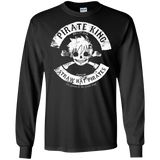 T-Shirts Black / S Pirate King Skull Men's Long Sleeve T-Shirt