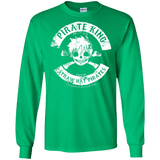 T-Shirts Irish Green / S Pirate King Skull Men's Long Sleeve T-Shirt