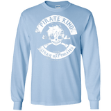 T-Shirts Light Blue / S Pirate King Skull Men's Long Sleeve T-Shirt