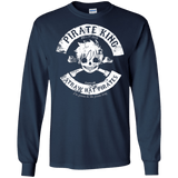 T-Shirts Navy / S Pirate King Skull Men's Long Sleeve T-Shirt