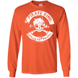 T-Shirts Orange / S Pirate King Skull Men's Long Sleeve T-Shirt