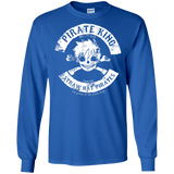 T-Shirts Royal / S Pirate King Skull Men's Long Sleeve T-Shirt