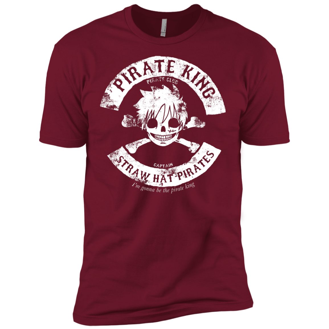 T-Shirts Cardinal / X-Small Pirate King Skull Men's Premium T-Shirt