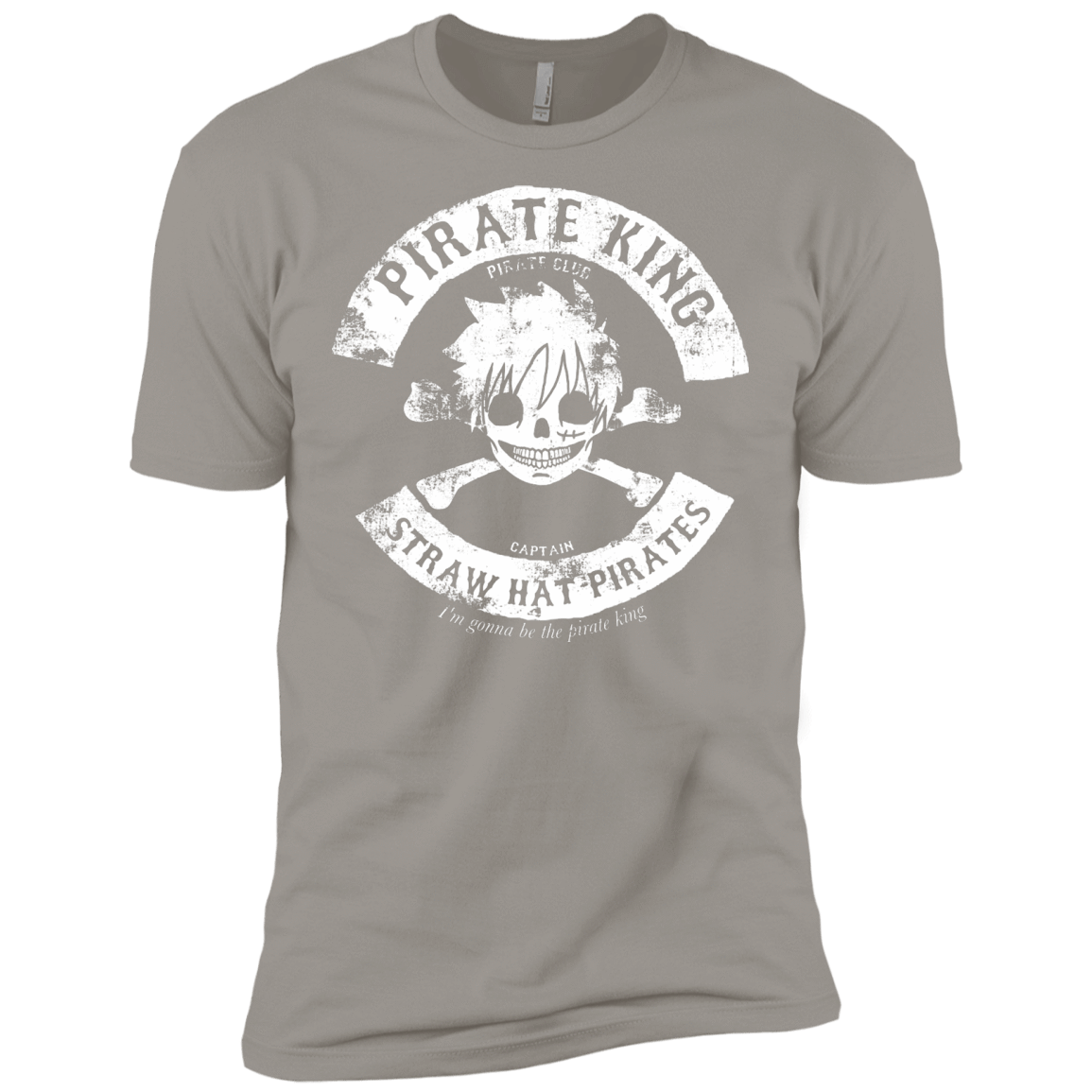 T-Shirts Light Grey / X-Small Pirate King Skull Men's Premium T-Shirt