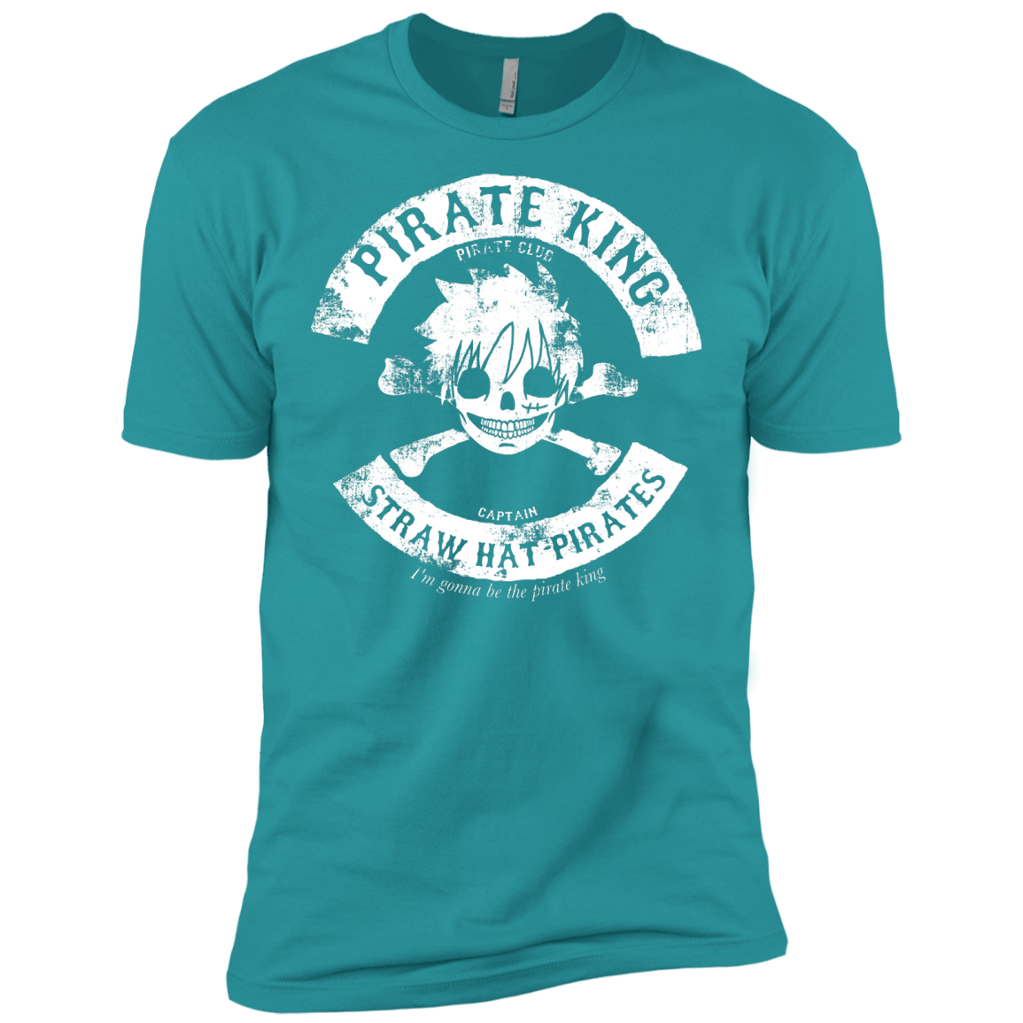T-Shirts Tahiti Blue / X-Small Pirate King Skull Men's Premium T-Shirt
