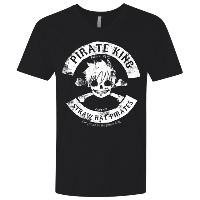 T-Shirts Black / X-Small Pirate King Skull Men's Premium V-Neck