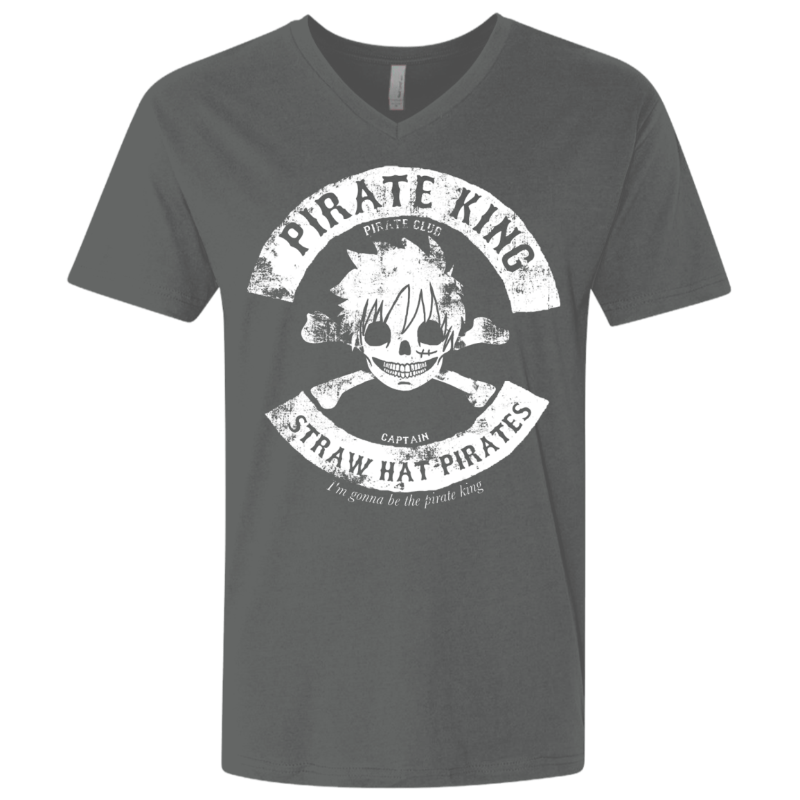 T-Shirts Heavy Metal / X-Small Pirate King Skull Men's Premium V-Neck