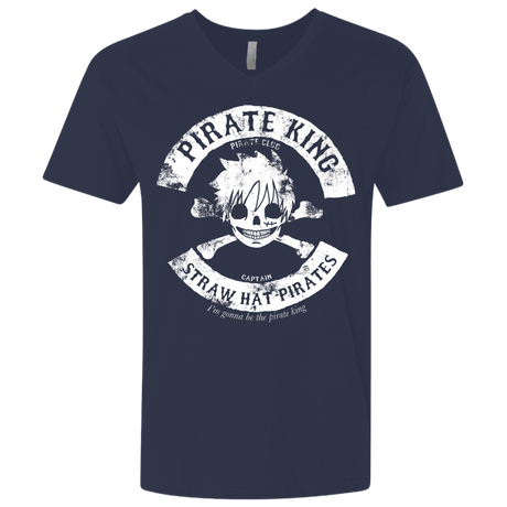 T-Shirts Midnight Navy / X-Small Pirate King Skull Men's Premium V-Neck