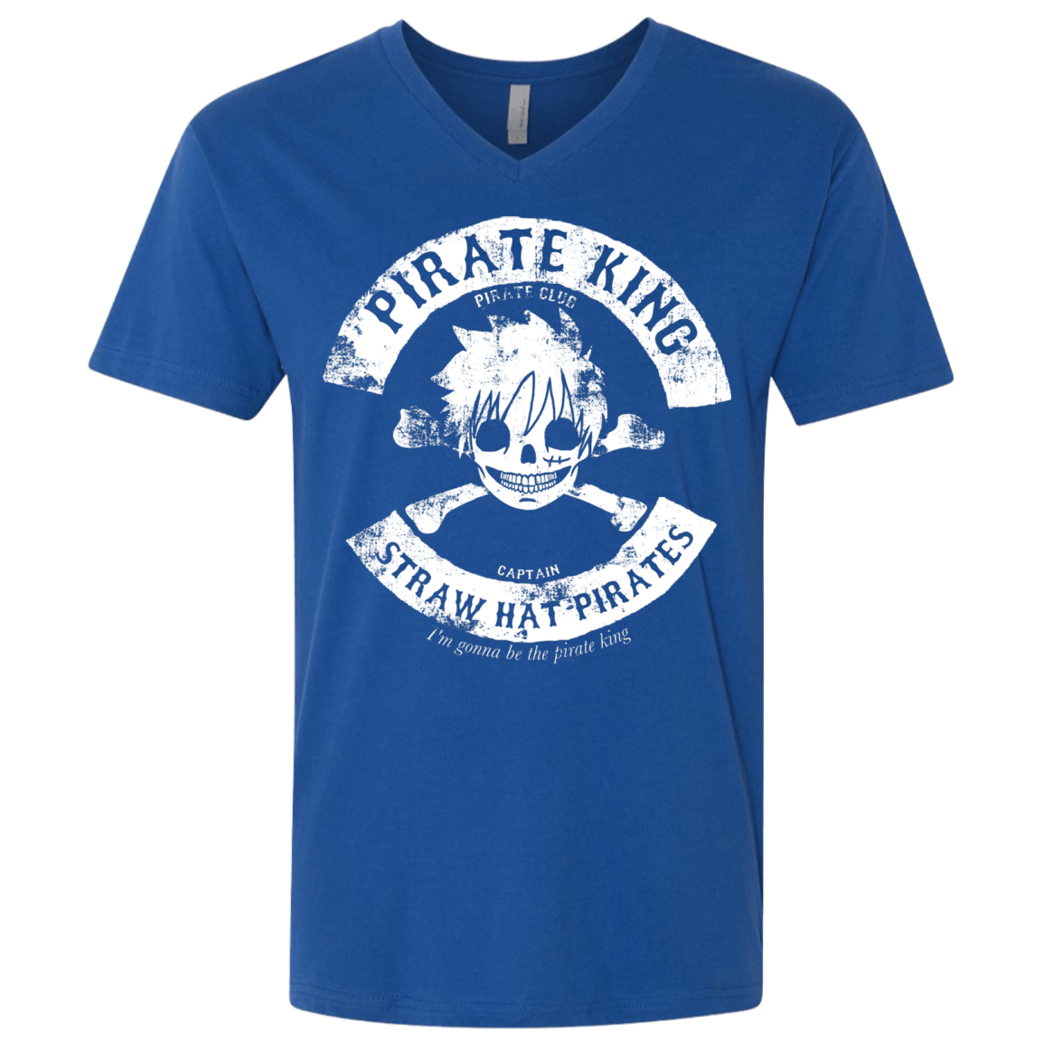T-Shirts Royal / X-Small Pirate King Skull Men's Premium V-Neck