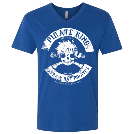 T-Shirts Royal / X-Small Pirate King Skull Men's Premium V-Neck