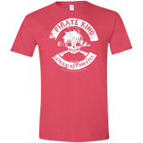 T-Shirts Heather Red / S Pirate King Skull Men's Semi-Fitted Softstyle