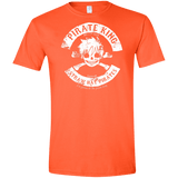 T-Shirts Orange / S Pirate King Skull Men's Semi-Fitted Softstyle