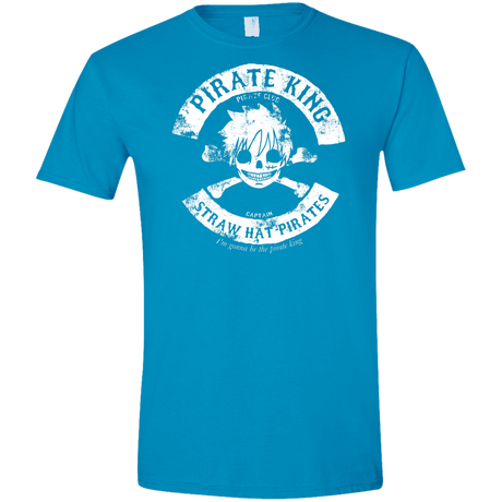 T-Shirts Sapphire / S Pirate King Skull Men's Semi-Fitted Softstyle