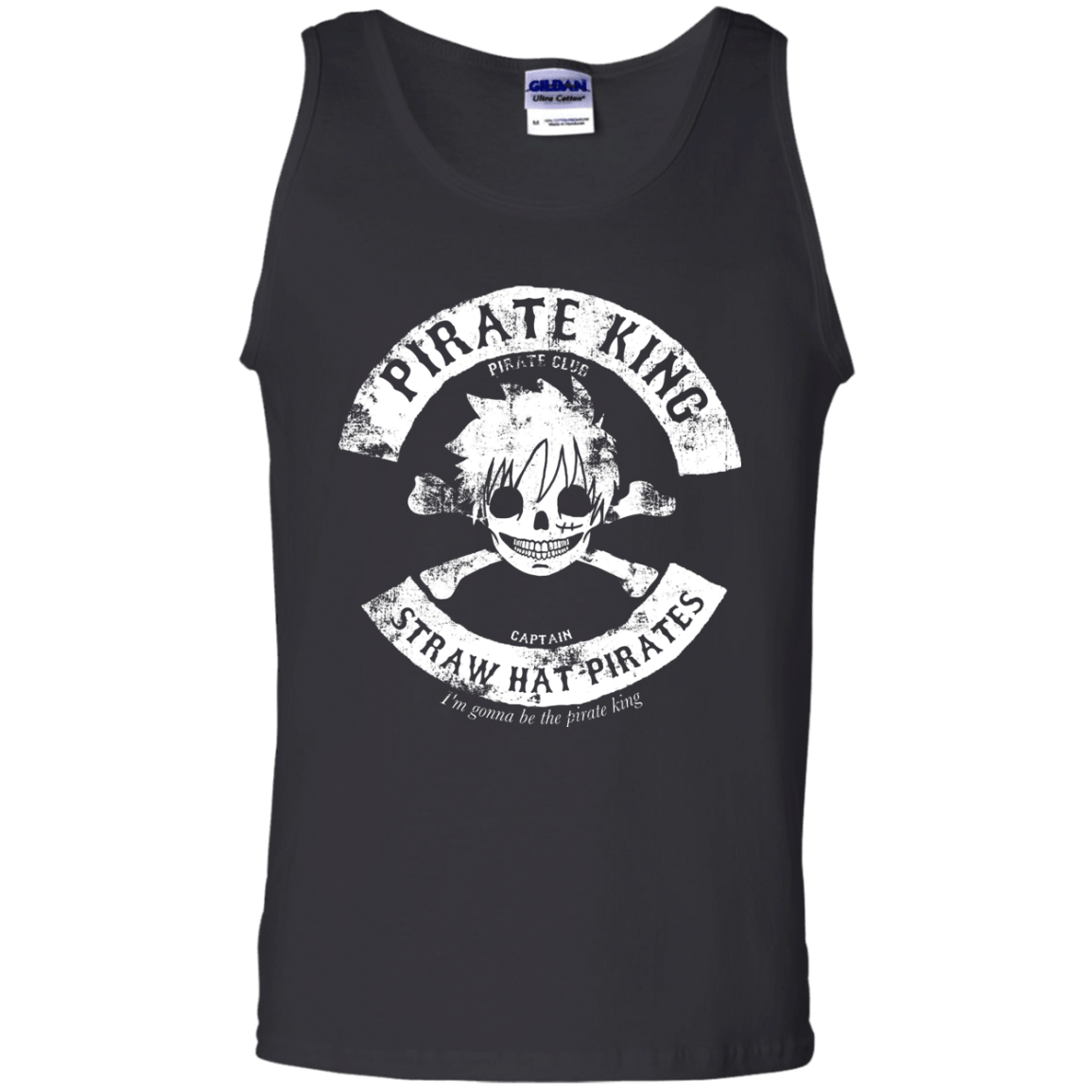 T-Shirts Black / S Pirate King Skull Men's Tank Top