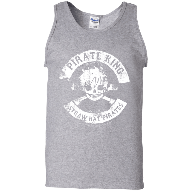 T-Shirts Sport Grey / S Pirate King Skull Men's Tank Top