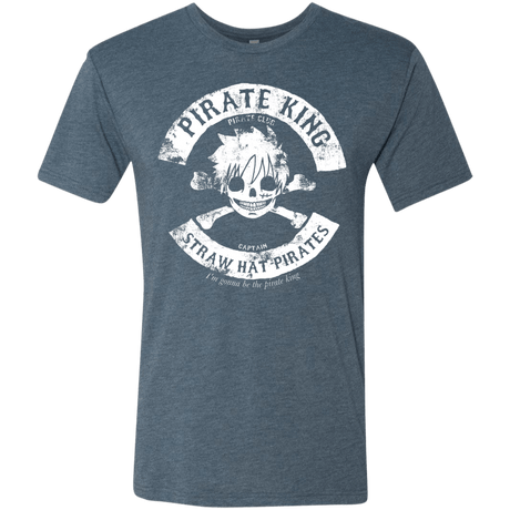 T-Shirts Indigo / S Pirate King Skull Men's Triblend T-Shirt
