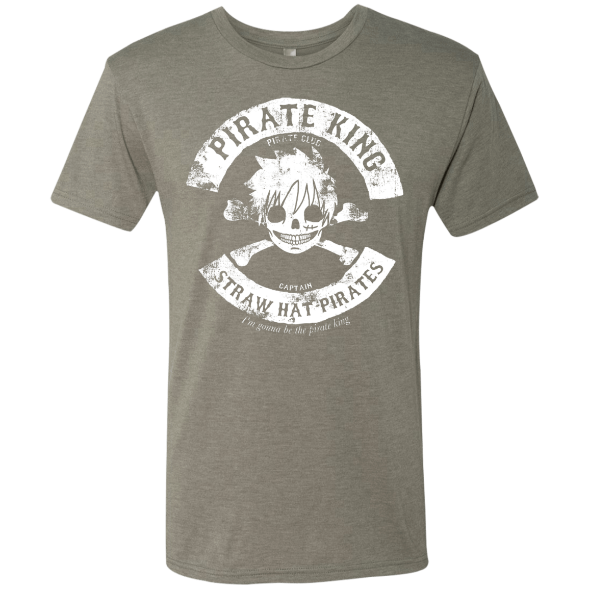 T-Shirts Venetian Grey / S Pirate King Skull Men's Triblend T-Shirt