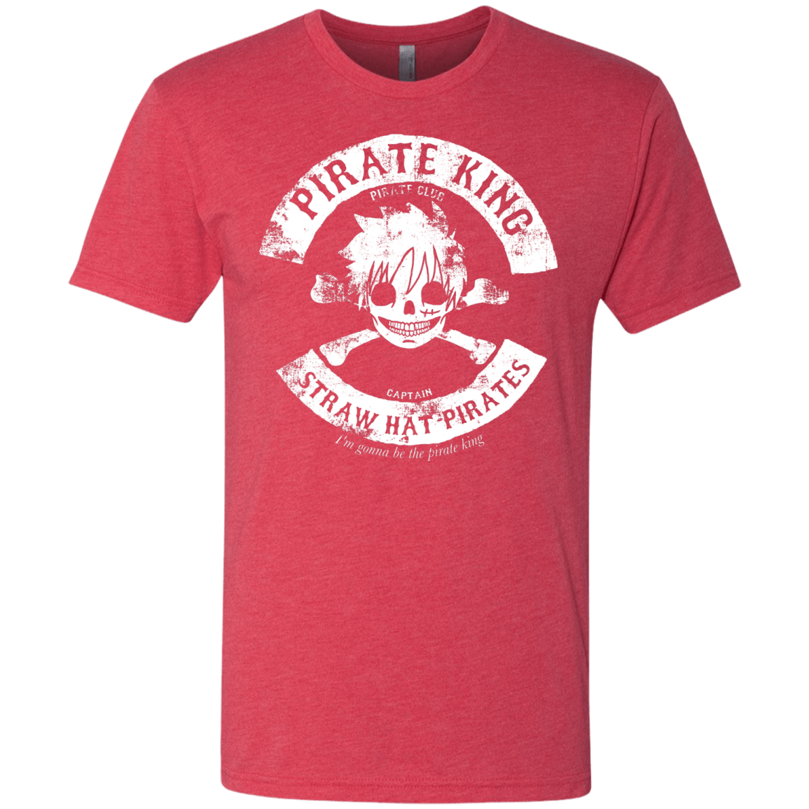 T-Shirts Vintage Red / S Pirate King Skull Men's Triblend T-Shirt