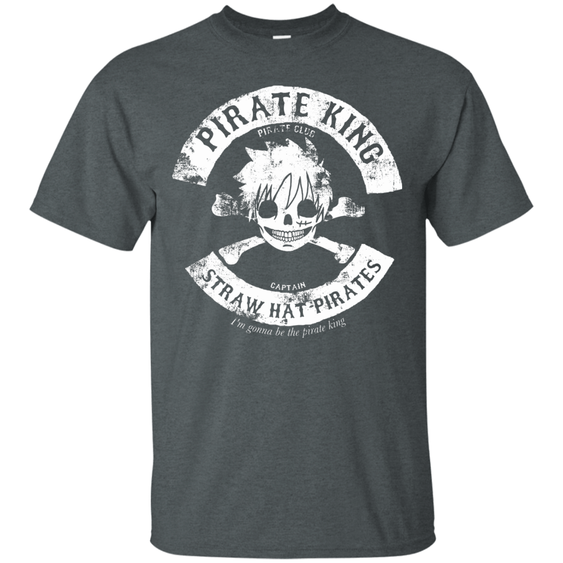 T-Shirts Dark Heather / S Pirate King Skull T-Shirt