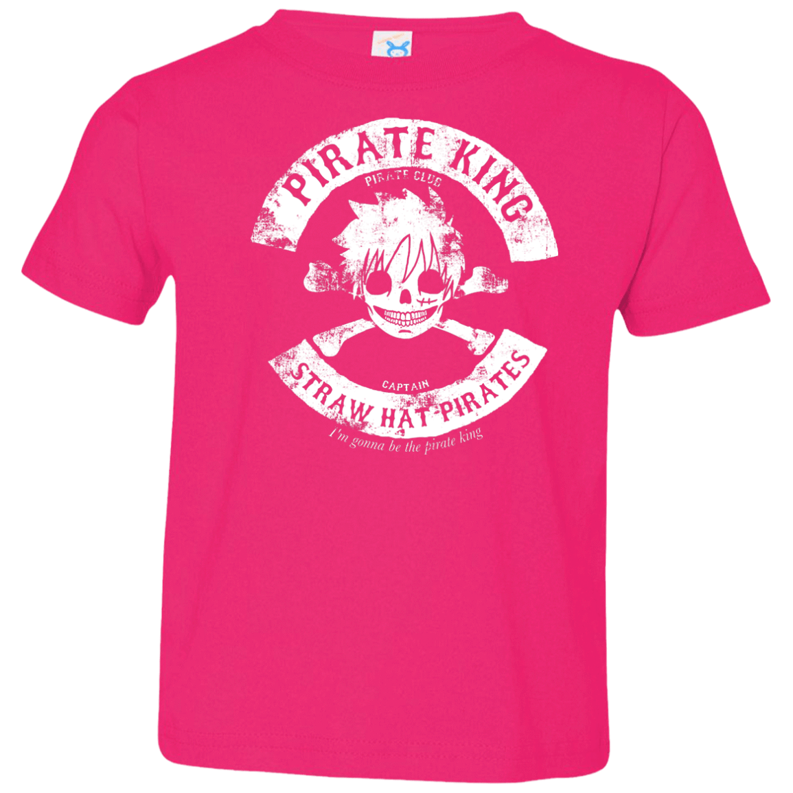 T-Shirts Hot Pink / 2T Pirate King Skull Toddler Premium T-Shirt